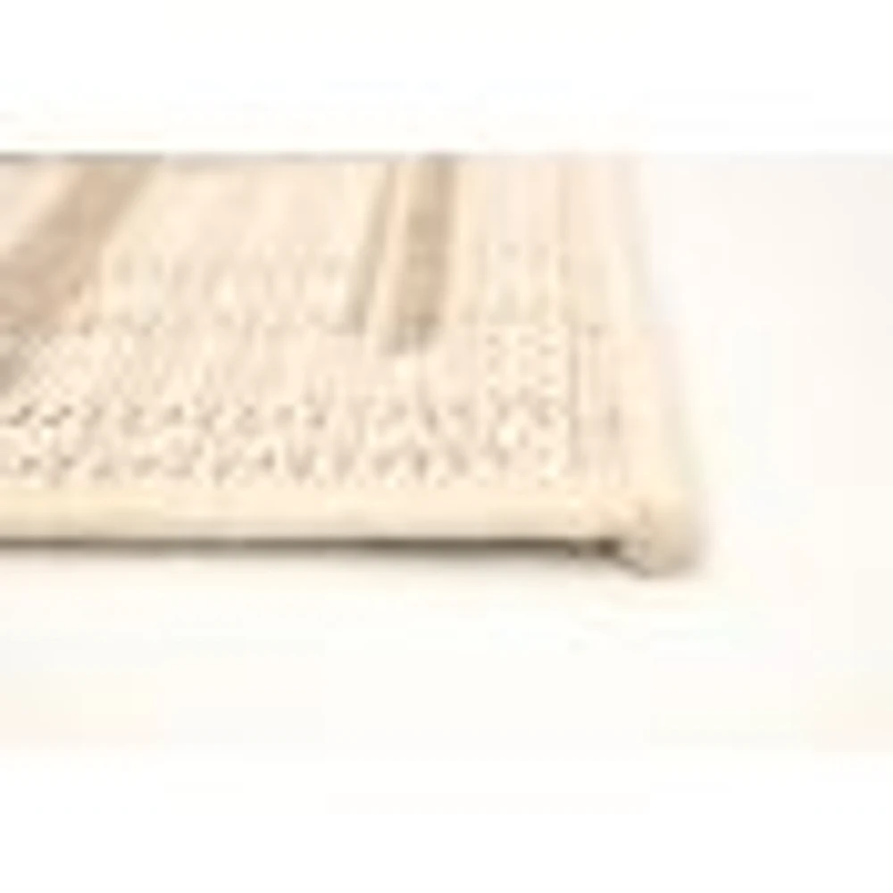 Rattan Look Burburry Champagne-Taupe Rug