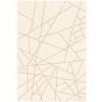 Rattan Look Abstract Champagne-Taupe Rug