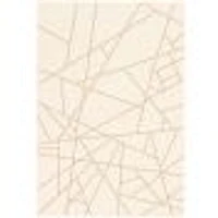 Rattan Look Abstract Champagne-Taupe Rug