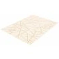 Rattan Look Abstract Champagne-Taupe Rug