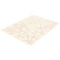 Tapis Rattan Abstract Beige-Champagne