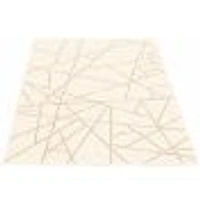 Rattan Look Abstract Champagne-Taupe Rug