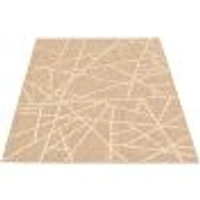 Tapis Rattan Abstract Beige-Champagne