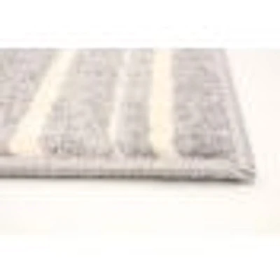 Linear Silver-Cream Rug