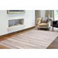 Tapis Linear Argent-crème