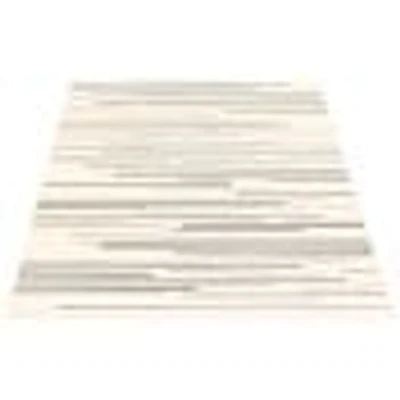 Linear Cream-Grey Rug