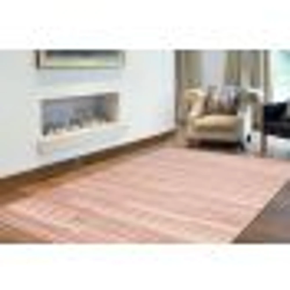 Linear Pink-Cream Rug