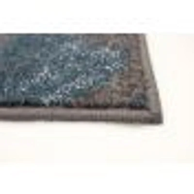 Tapis Feuilles Anthracite-gris