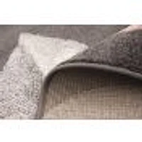 Feuilles Anthracite-Pink Rug