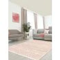 Tapis Annika Argent-Rose