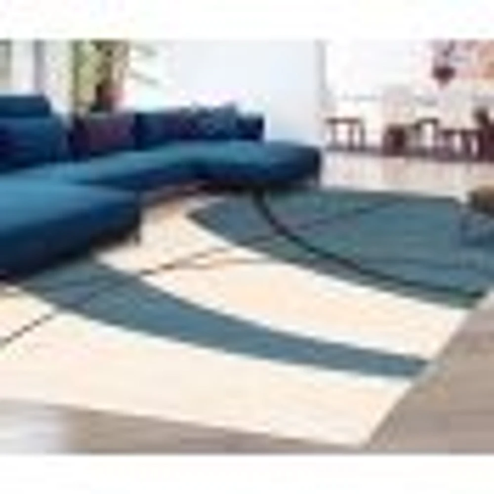 Convex Blue Rug