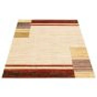 Tapis Modern Gabbeh ivoire/rouge