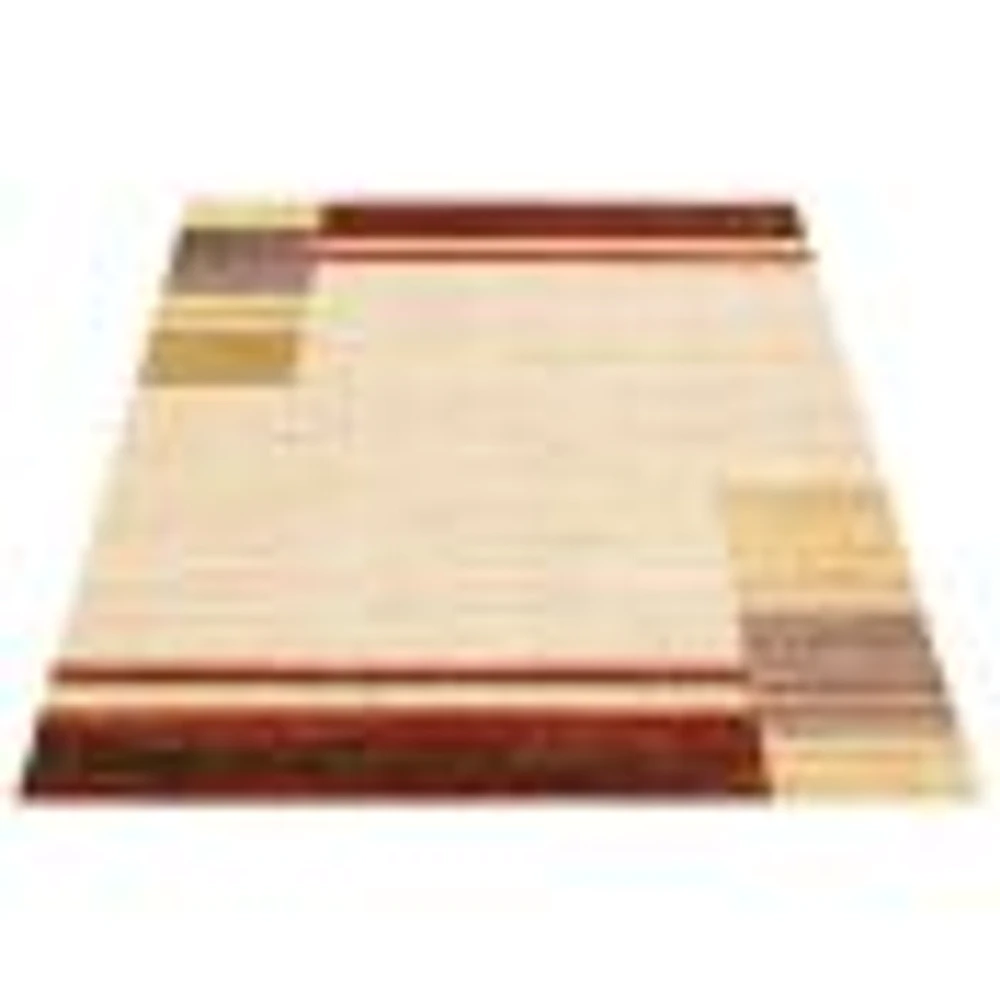 Tapis Modern Gabbeh ivoire/rouge