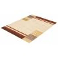 Tapis Modern Gabbeh ivoire/rouge