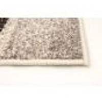 Modern Gabbeh Ivory/Blue Rug