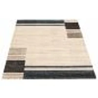 Modern Gabbeh Ivory/Blue Rug