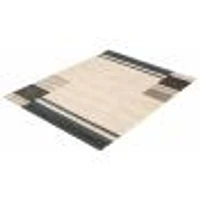 Tapis Modern Gabbeh ivoire/bleu