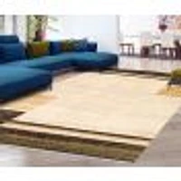 Modern Gabbeh Ivory/Brown Rug