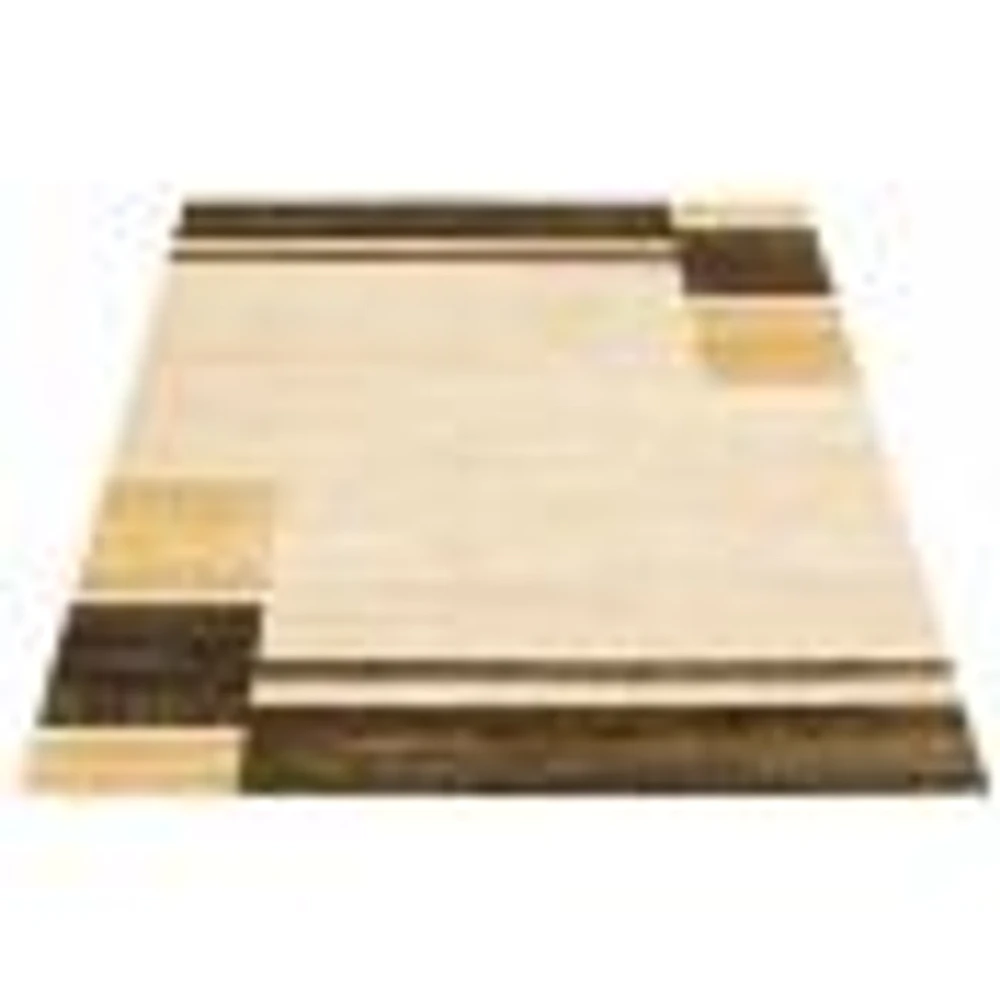 Modern Gabbeh Ivory/Brown Rug