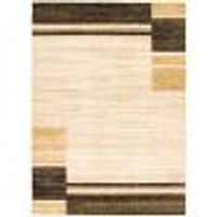 Tapis Modern Gabbeh ivoire/Brun