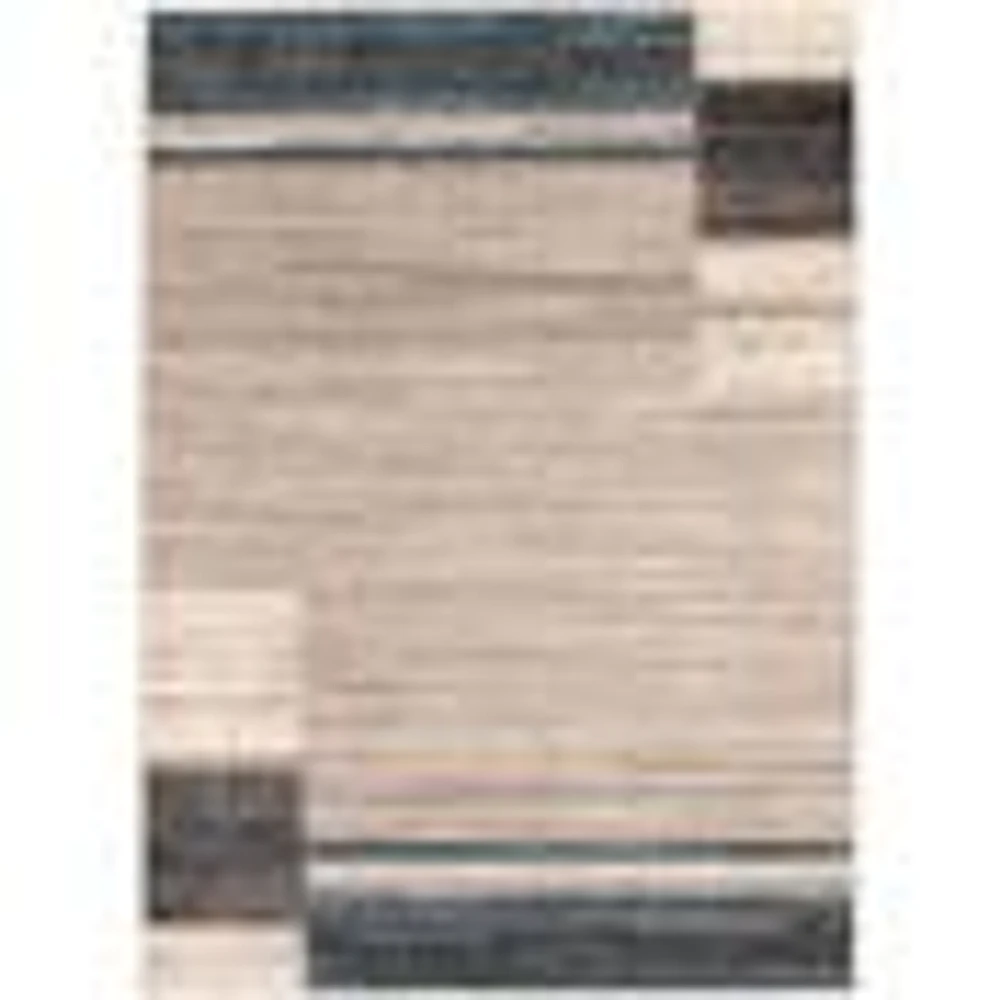 Tapis Modern Gabbeh gris/bleu