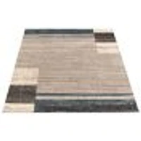 Tapis Modern Gabbeh gris/bleu