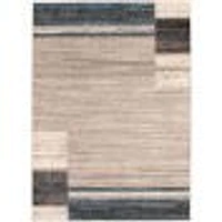 Tapis Modern Gabbeh gris/bleu