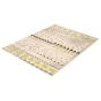 Modern Afghan Ivory/Green Rug