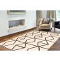 Jianna Ivory/Brown Rug