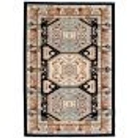 Tapis Shiraz bleu foncé, clair