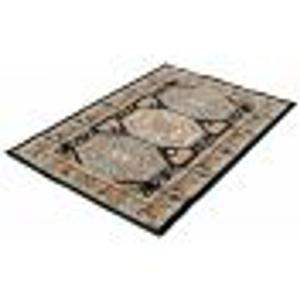 Tapis Shiraz bleu foncé, clair