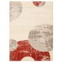 Aria Ivory/Red Rug