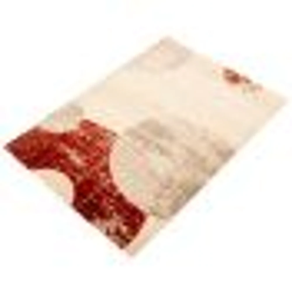 Aria Ivory/Red Rug