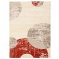 Aria Ivory/Red Rug