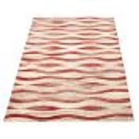 Tapis Mandalay ivoire/rouge