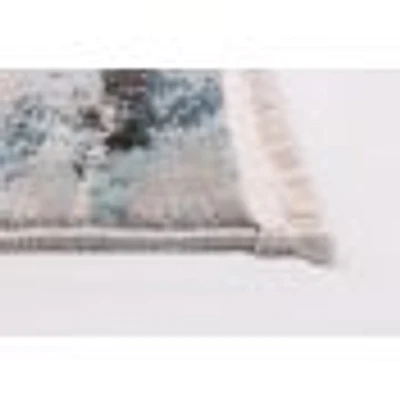Delphine Blue, Ivory Rug