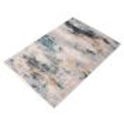 Delphine Blue, Ivory Rug