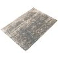 Tapis Luna bleu, gris