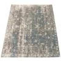 Tapis Luna bleu, gris