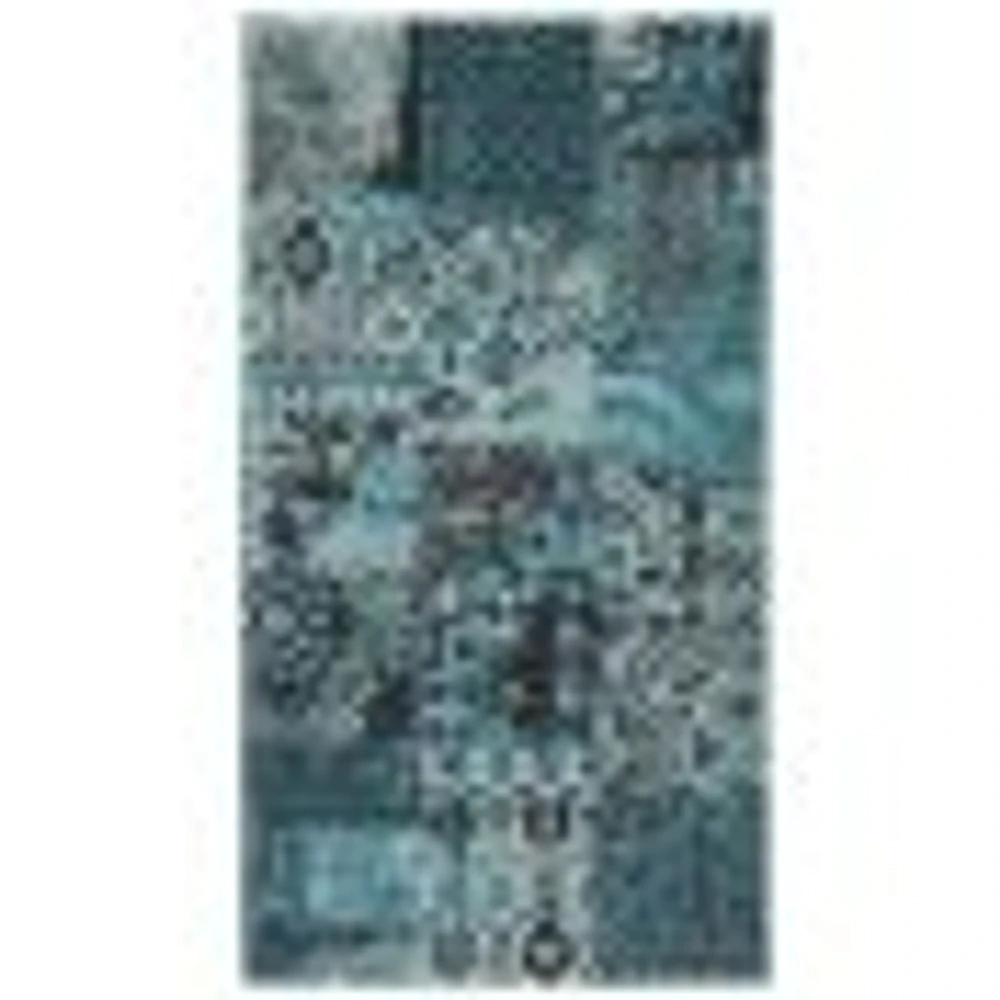 Patchwork Blue Rug