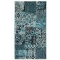 Patchwork Blue Rug