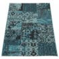 Patchwork Blue Rug