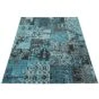 Patchwork Blue Rug