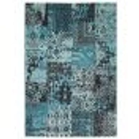 Patchwork Blue Rug