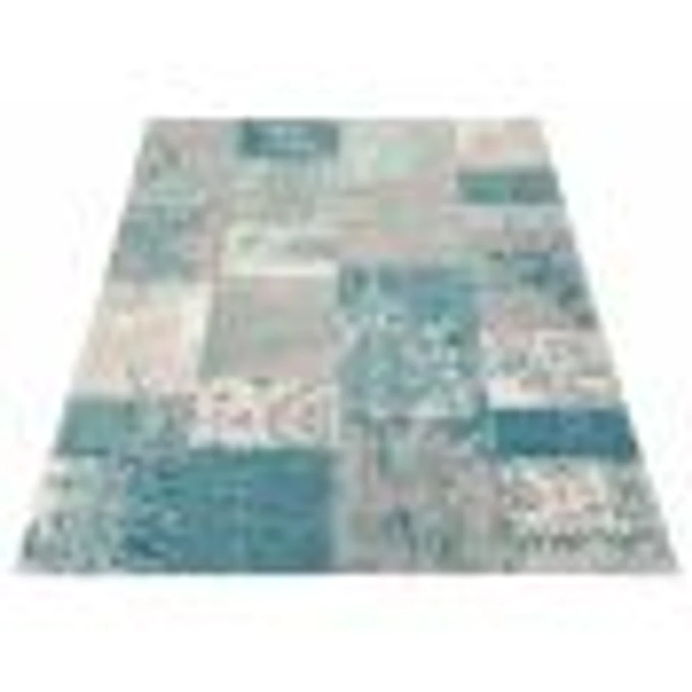 Patchwork Green Rug