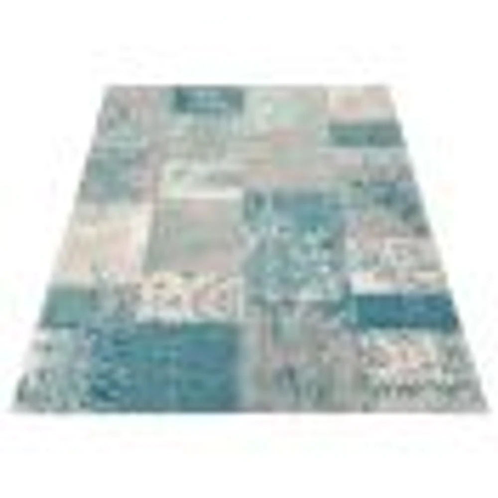 Tapis Patchwork vert