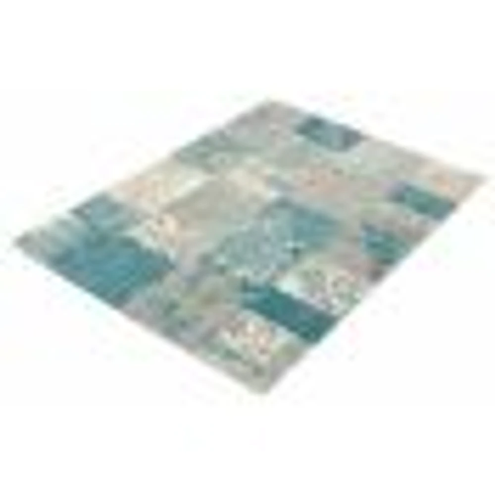 Patchwork Green Rug