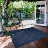 Corfu Indoor/Outdoor Navy Rug