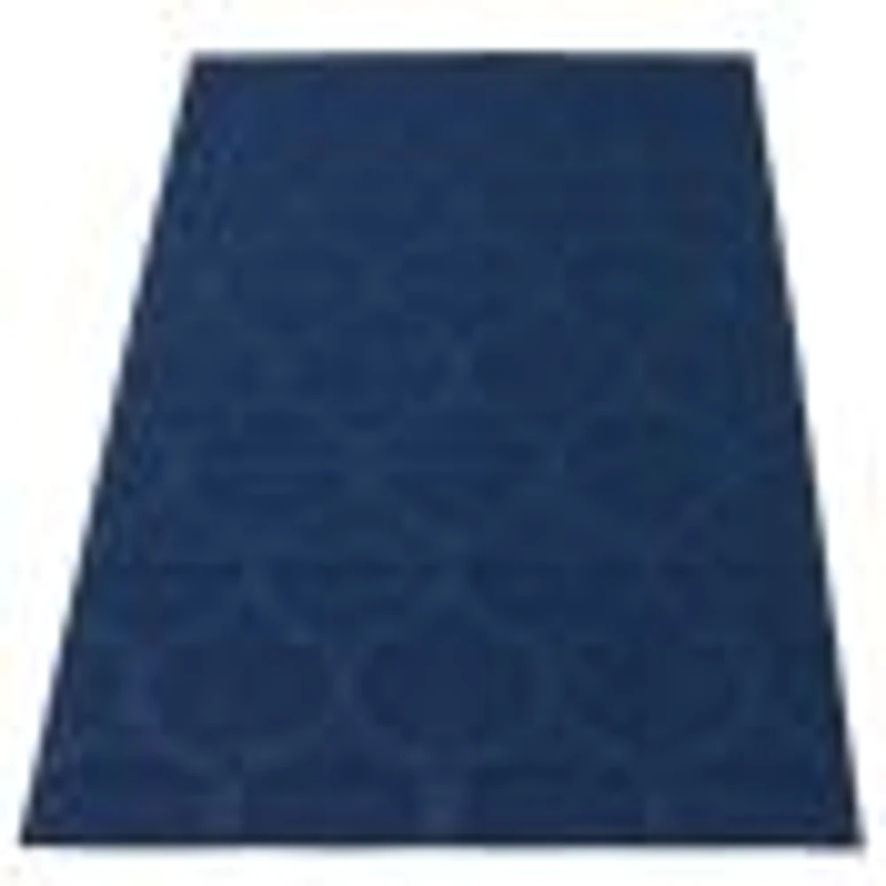 Tapis Intérieur/Extérieur Corfu bleu