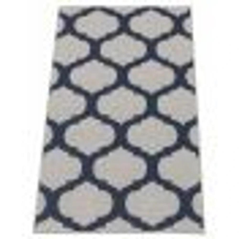 Corfu Indoor/Outdoor Grey, Navy Rug